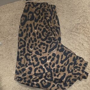Leopard Print Maxi Skirt